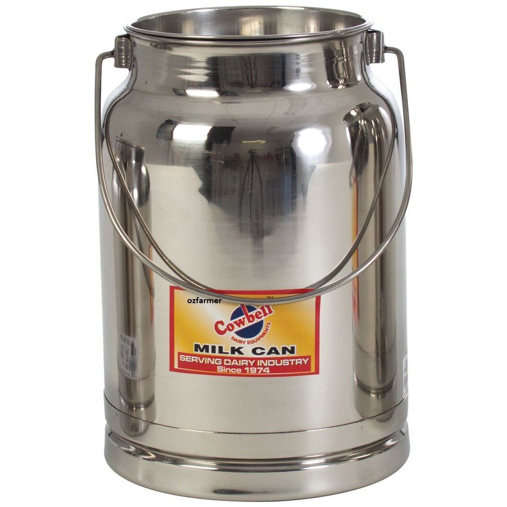 2 litre Milk Billy Can with push on lid