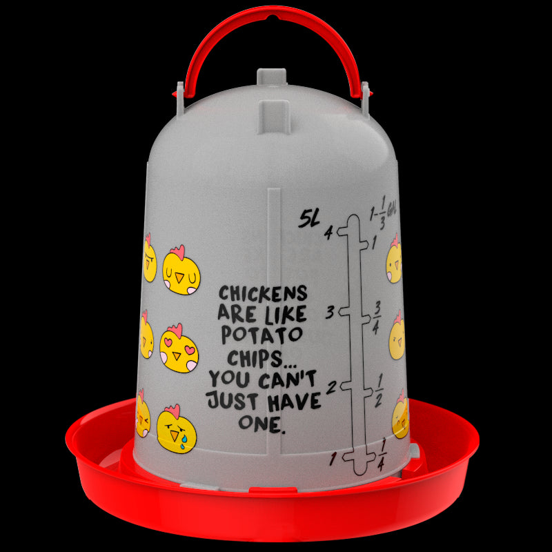 Poultry Drinker "Chips" 5L - Red