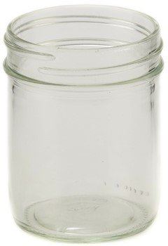 12 x Bell 8oz Half Pint Straight Sided Jars with COPPER Lids Non Pop /non High Heat