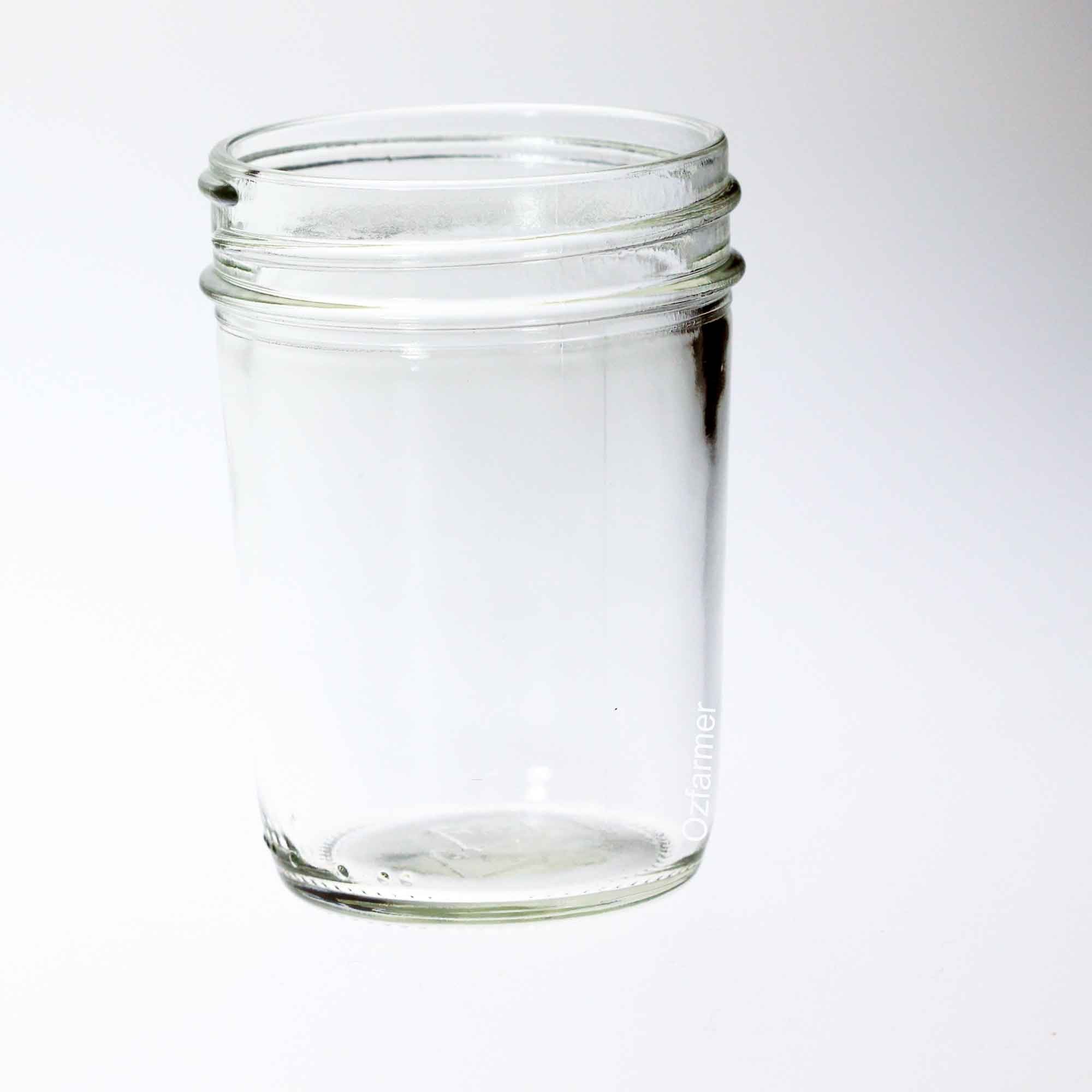 12 x Bell USA Smooth Half Pint / 8oz Regular Mouth Jars with SILVER HIGH HEAT / POP lids