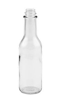 12 x 5oz Hot Sauce Woozy Bottles with Red Plastic Lids