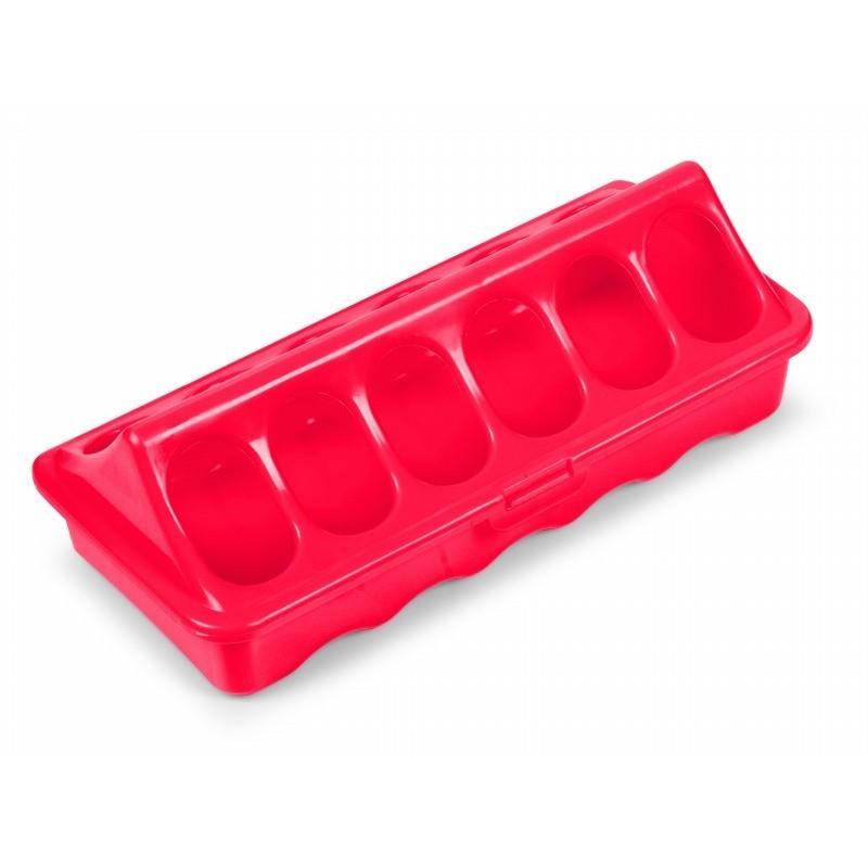 Plastic Chick Feeder Red - 20CM