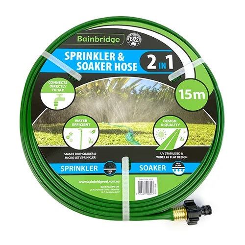 Sprinkler and Soaker Hose 2 in 1 - 15m