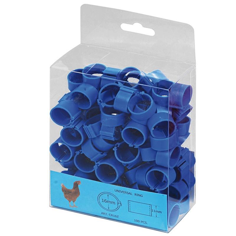 Chicken Leg Rings 16MM (100 Units) - Blue