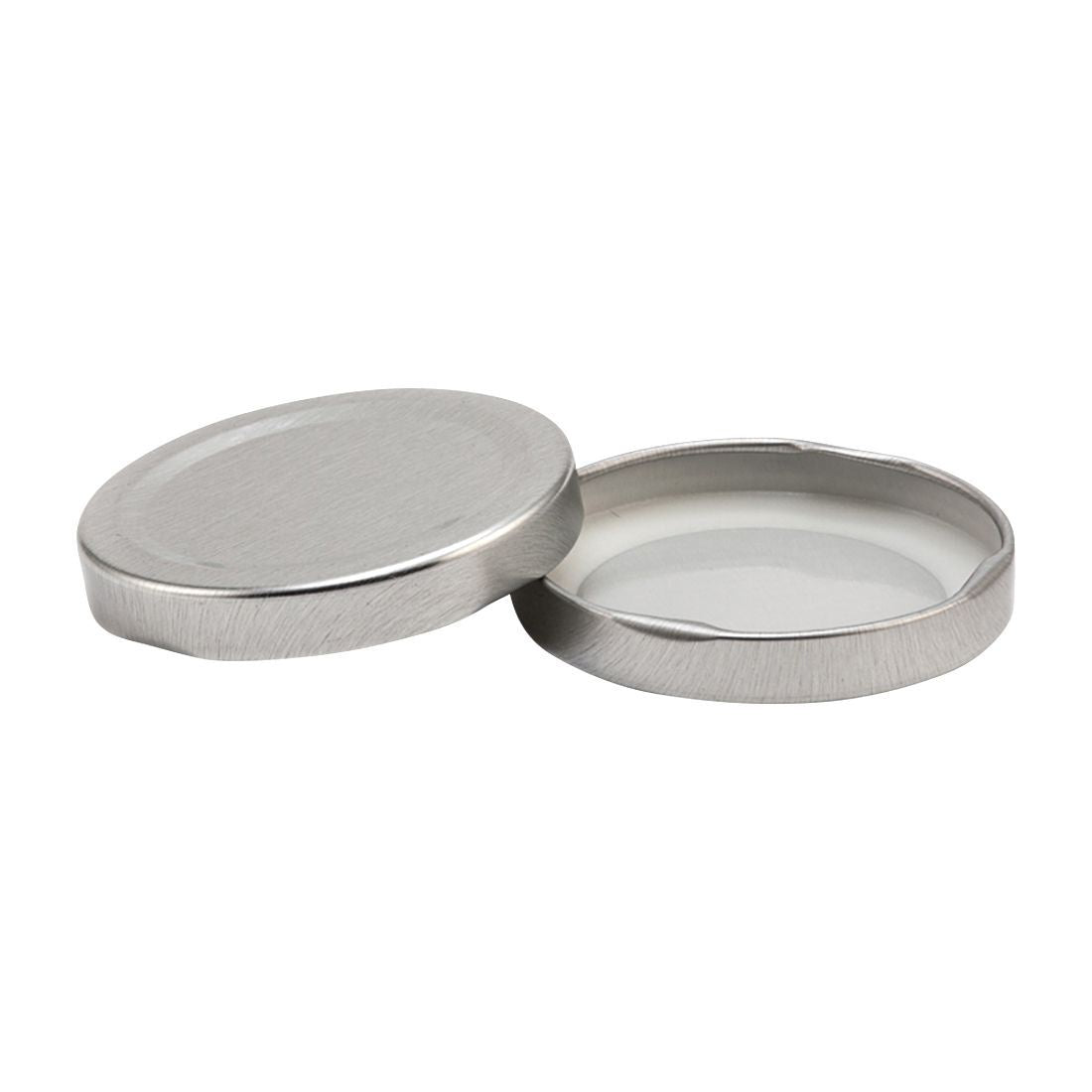 25 x 58mm TWIST TOP Lids SILVER