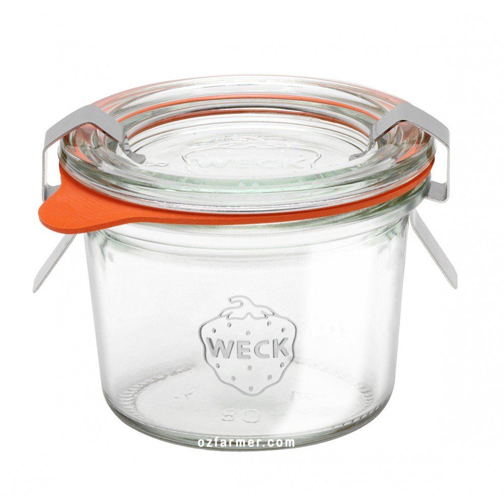 12 x 80ml Mini Tapered Weck Jars - 80