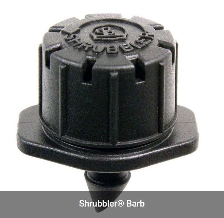 Shrubbler Octa-Mitter 360 degree Adjustable 8 Outlet High Discharge - 4mm barbed inlet