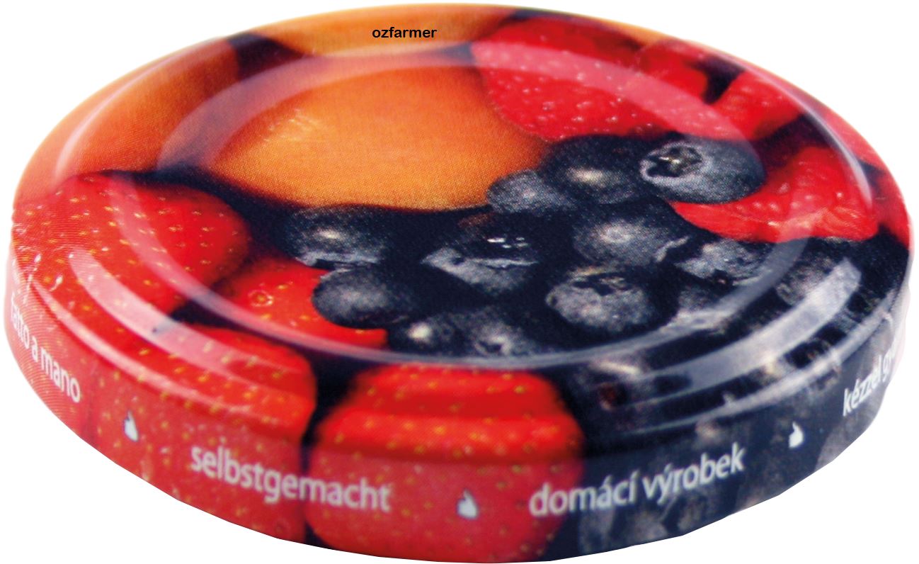 48mm TWIST TOP Lid with Fruit Pattern