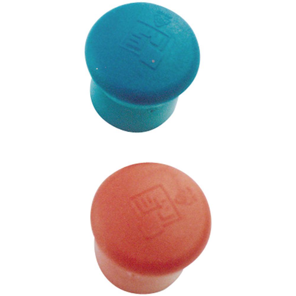 Kick Stop End Cap Red/Blue Pair