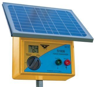 20km Solar Electric Fence Energiser with Battery Internal Batteries Fitted