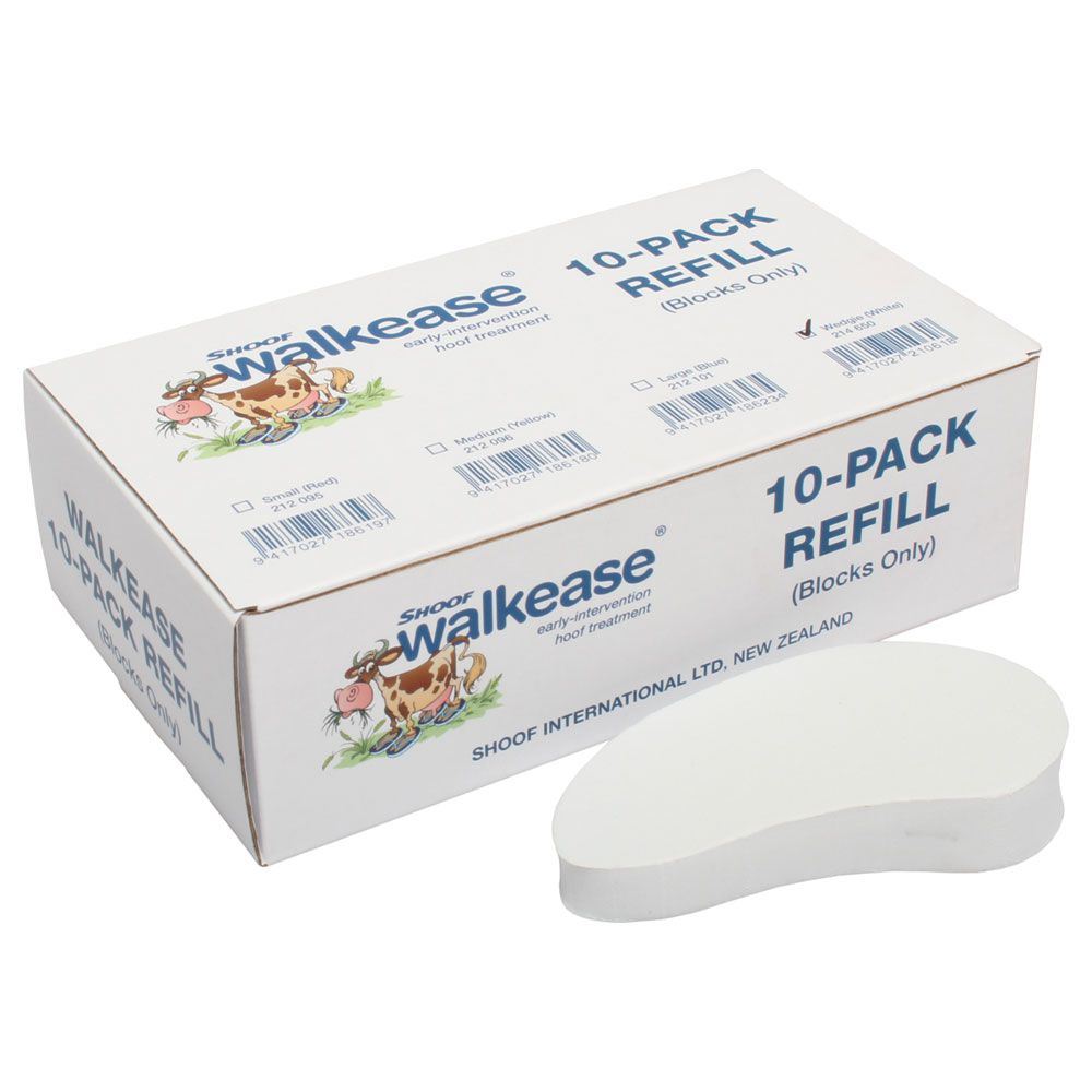 Walkease Blocks-only Wedgie (white) 10pk