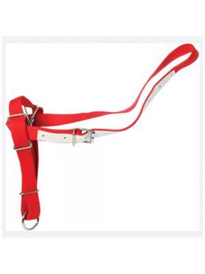 Cow Halter Webbing Leading or Tethering Heavy Duty - Red