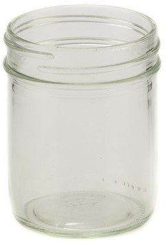 12 x Bell 8oz Half Pint Straight Sided Jars with COPPER Lids Non Pop /non High Heat