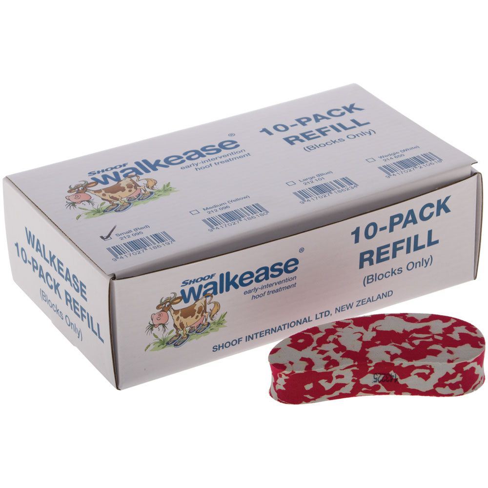 Walkease Blocks-only Small (red) 10pk