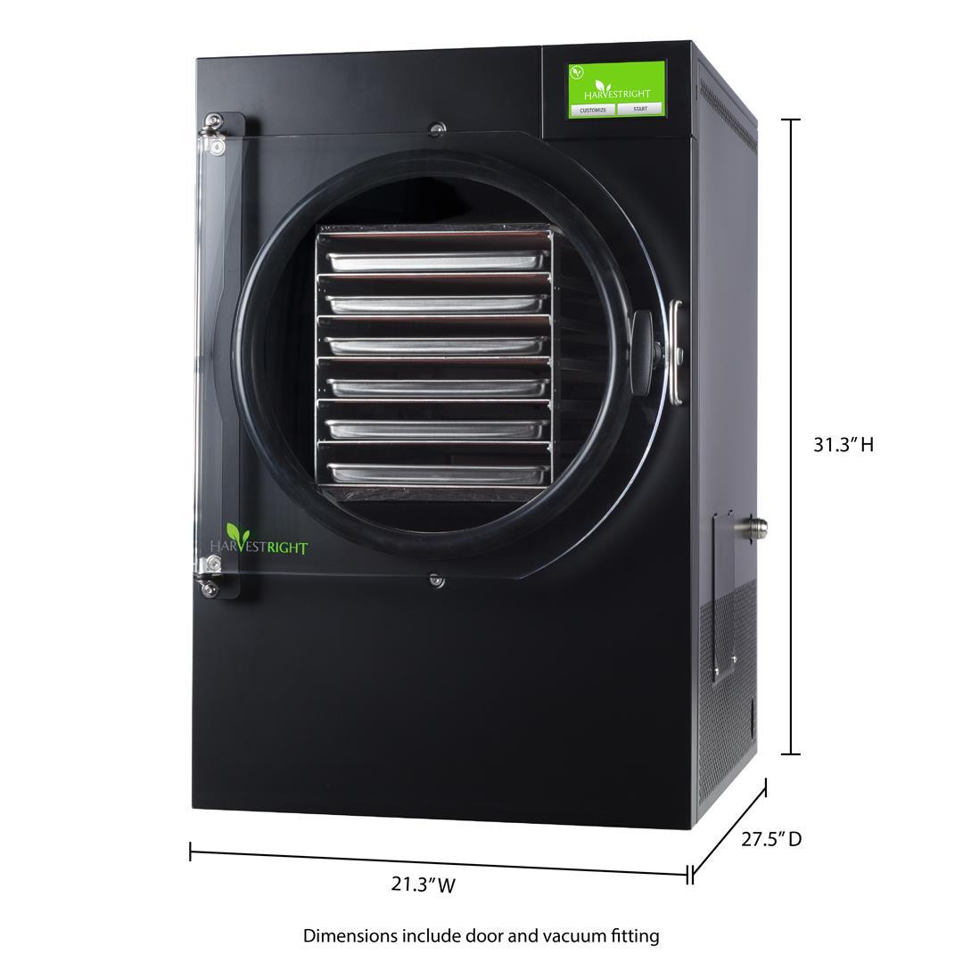 Harvest Right PRO Large Home Freeze Dryer - Powder Coated Black with Oil Free Pump, Latest 6 Tray Model