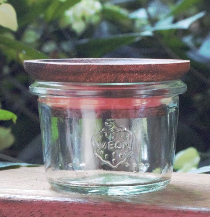 80ml Mini Tapered Jar with WOODEN LID