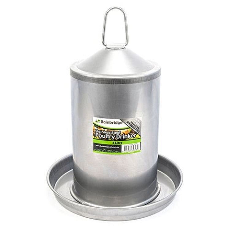 Poultry Drinker Stainless Steel  3l