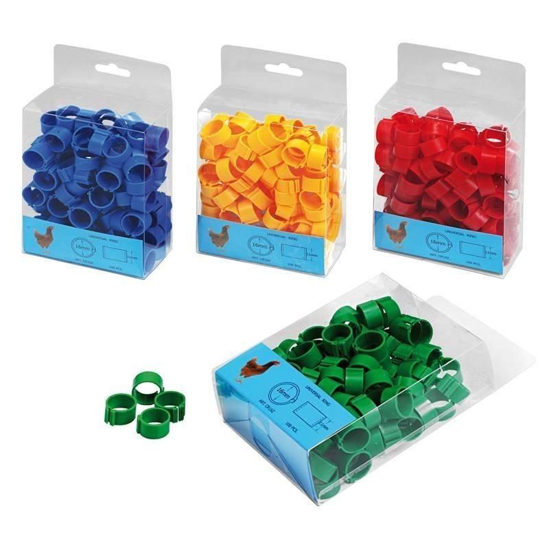 Chicken Leg Rings 16MM (100 Units) - Green