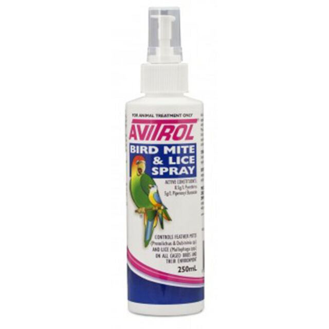 Mavlab Avitrol Bird Mite Lice Spray 250ml suits Caged Birds / Poultry