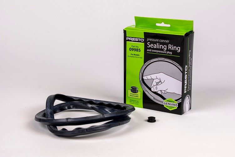 Presto Pressure Canner sealing rubber gasket and overpressure plug -09985