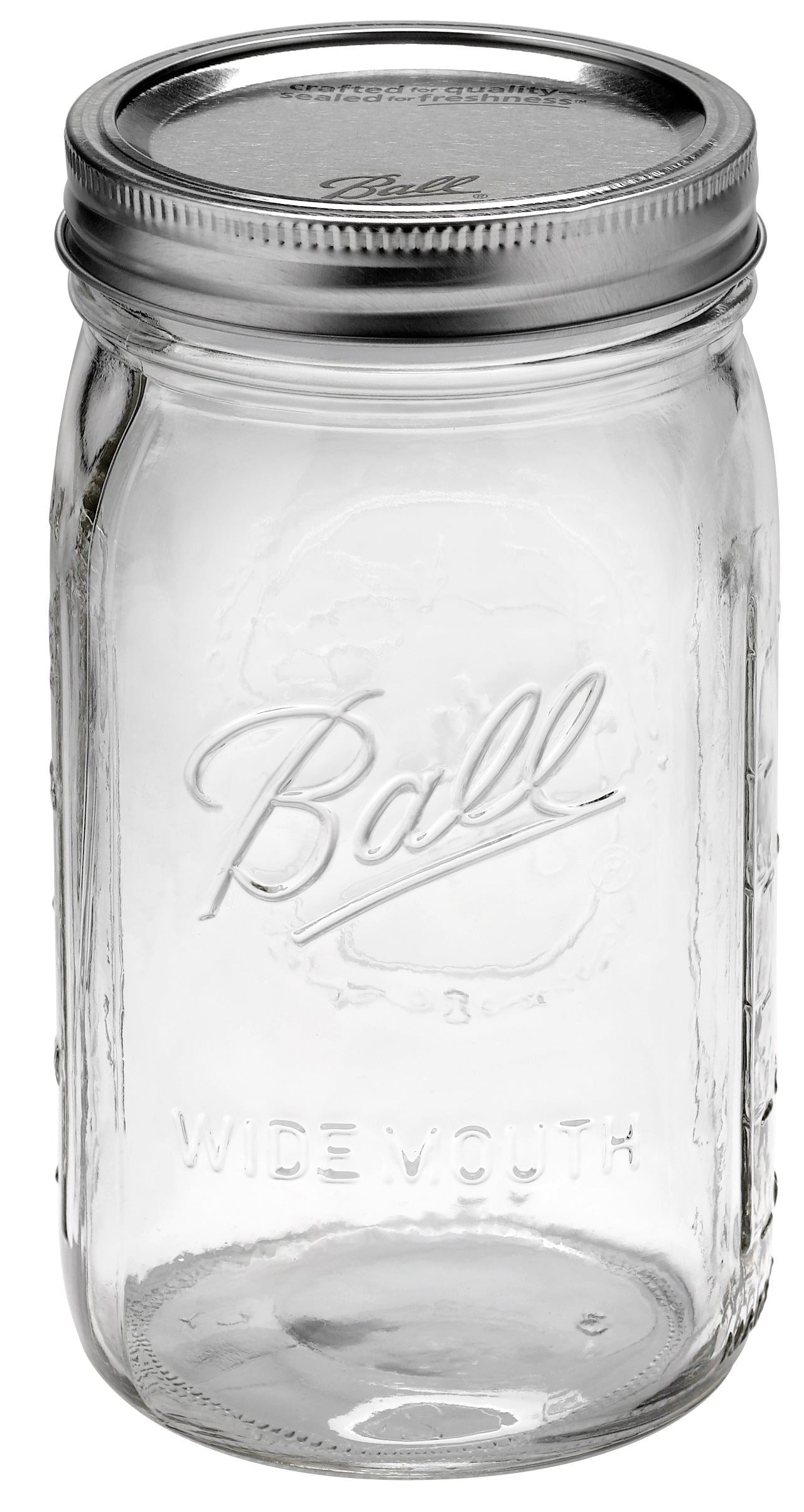 12 x Quart 32oz WIDE Mouth Jars and Lids Ball Mason