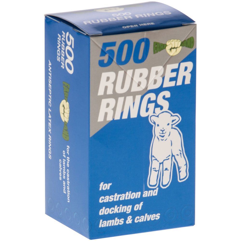 Castration Rings For Lambs, Kids And Calves Pack of 500