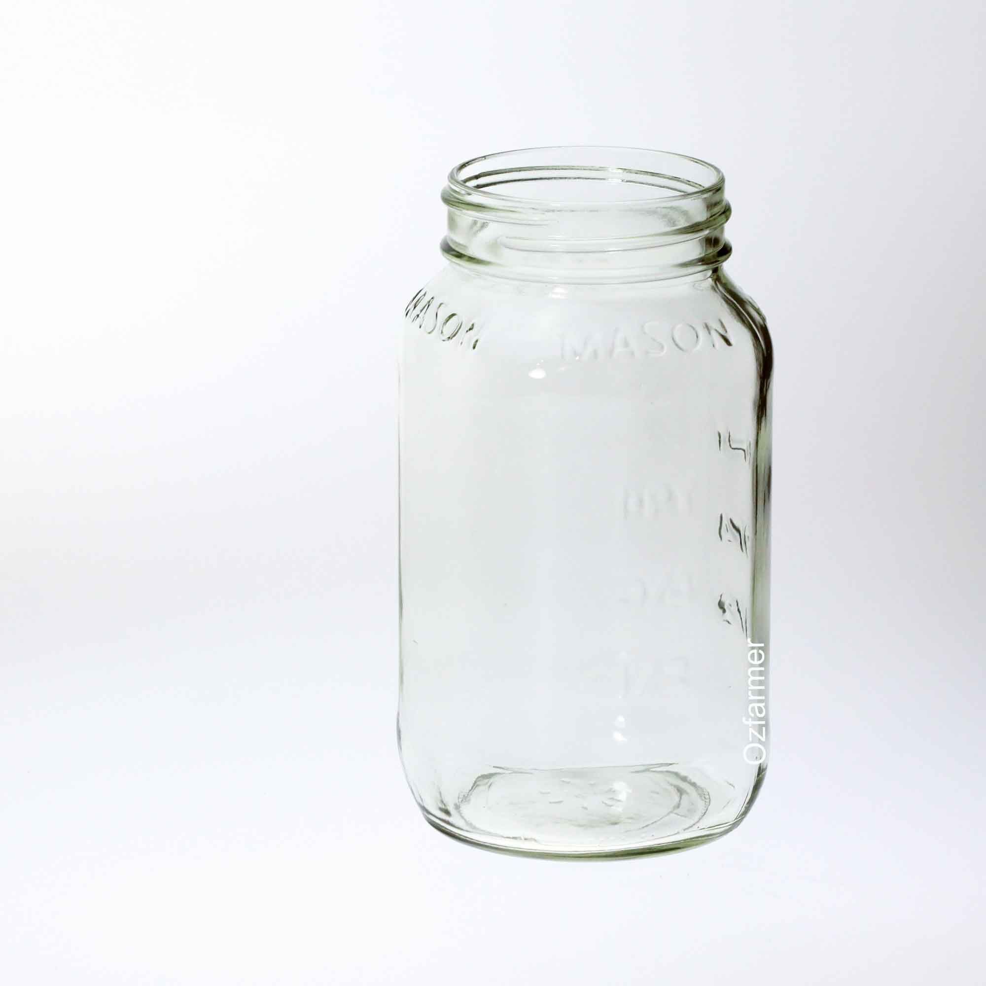 12 x Bell 770ml / 26oz Square Bell Jars with Lids