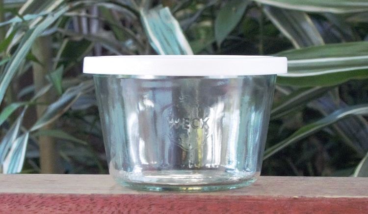 370ml Tapered Jar with WHITE STORAGE LID