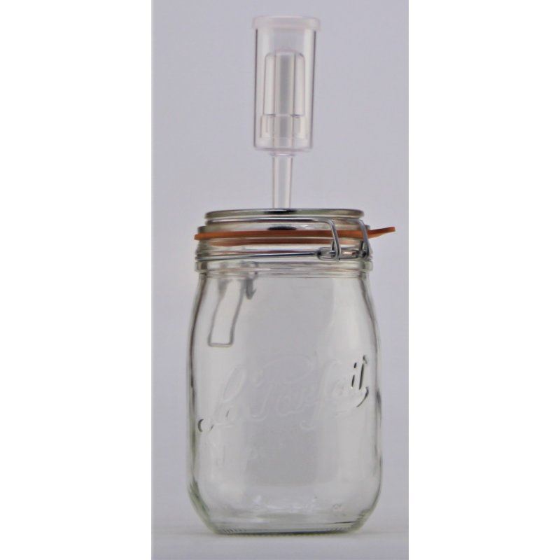 1 Litre LE PARFAIT SUPER Fermenting Jar With Fermenting Lid