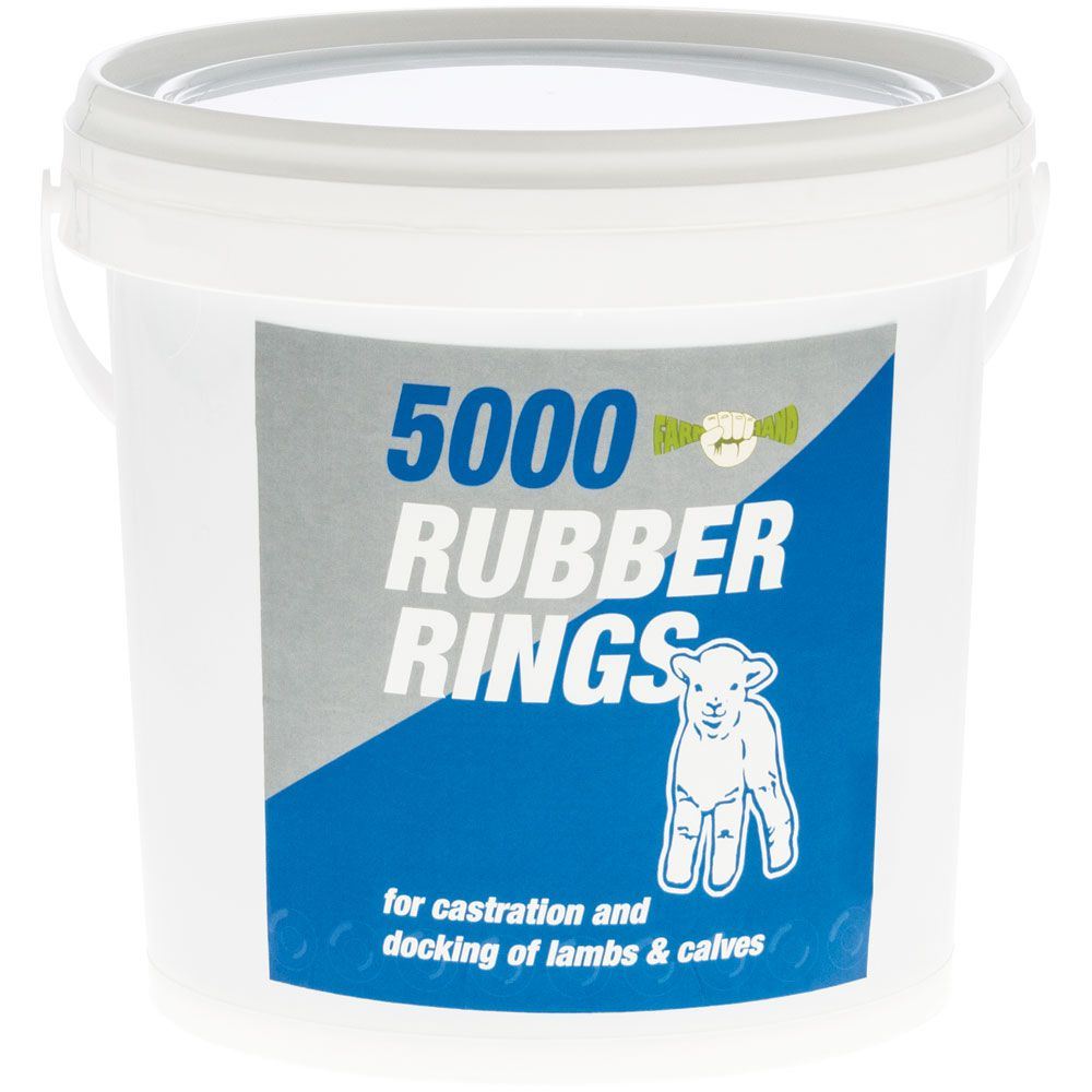 Castration Rings For Lambs, Kids And Calves Bucket of 5,000