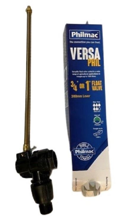 Philmac VERSA PHIL 3/4" (20mm) and 1" (25mm) Float Valve Long Lever 300mm