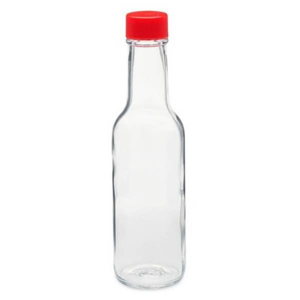 12 x 5oz Hot Sauce Woozy Bottles with Plastic Lids