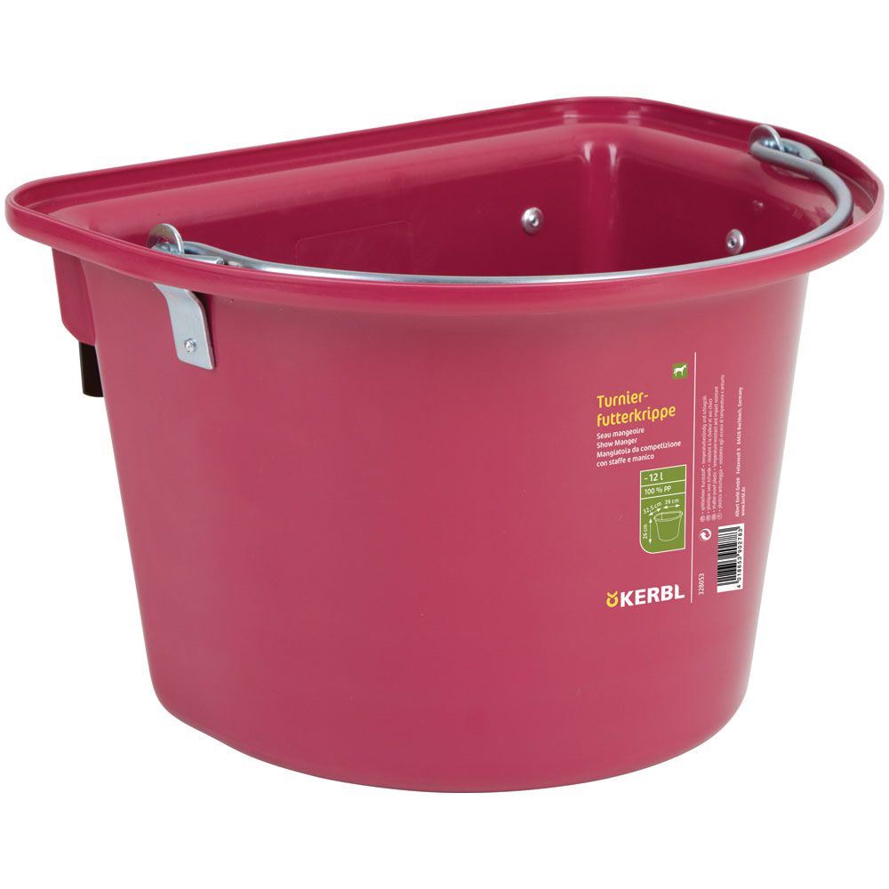 Feed Bucket Rail Hanging Kerbl 12L Rose