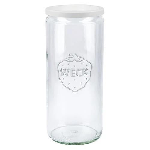 1040ml WECK Cylinder with WHITE STORAGE LID