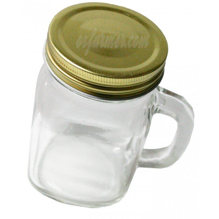 6 x 20oz  590ml Handle Jars / Beer / Moonshine Glass Mugs Regular Mouth Includes FREE Stainless Straws