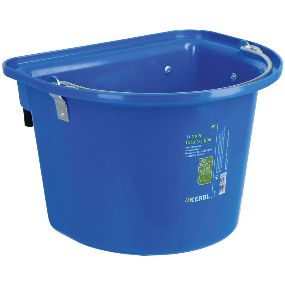 Feed Bucket Rail Hanging Kerbl 12L Blue