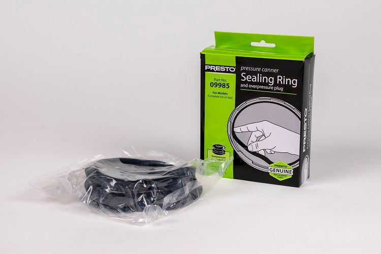 Presto Pressure Canner sealing rubber gasket and overpressure plug -09985