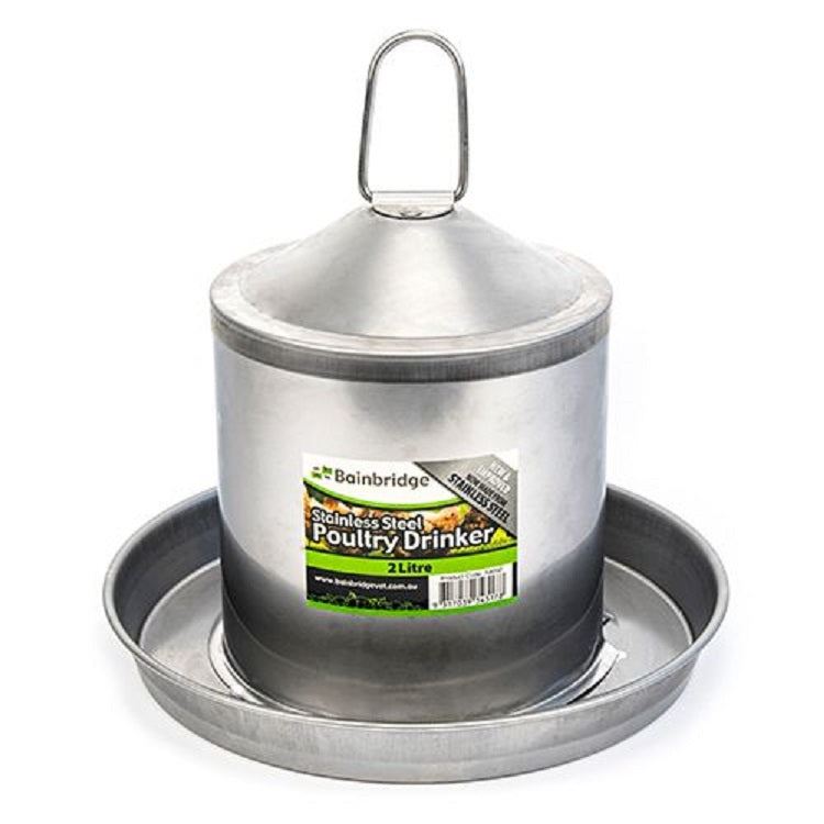 Poultry Drinker Stainless Steel  2l