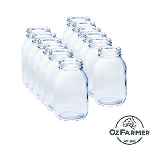 12 x Bell 32 oz Quart Smooth Regular Mouth Jars - Lids not included