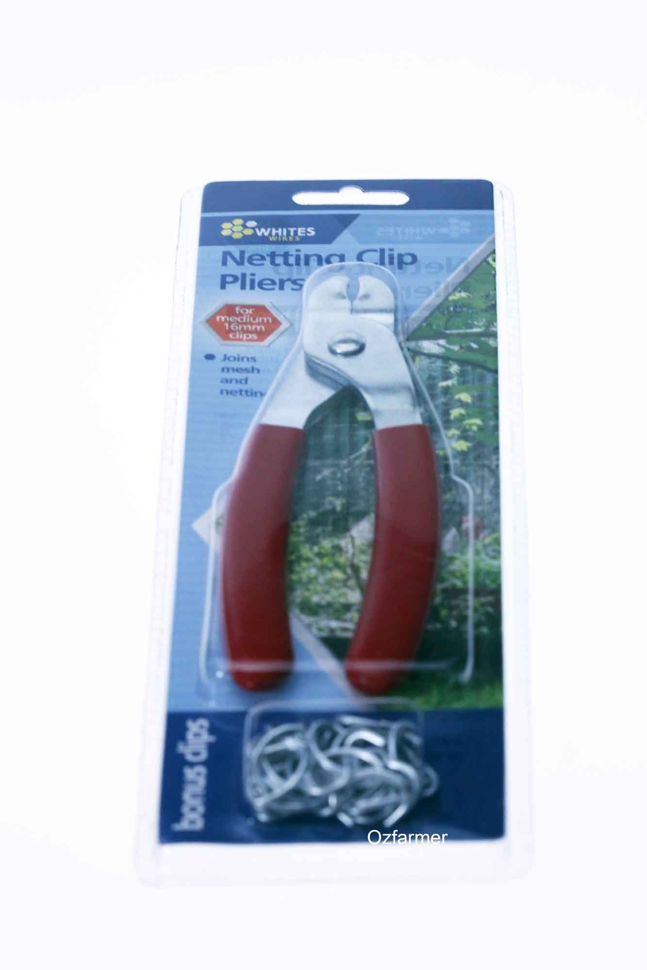 Netting C Clip Pliers 16mm with bonus clips